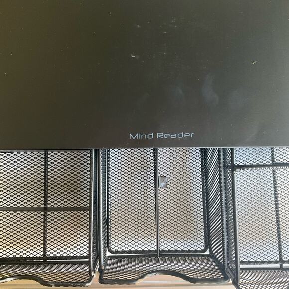 Mind Reader Monitor Stand, Ventilated Laptop Riser, Desktop Organizer, Storage - Picture 3 of 7